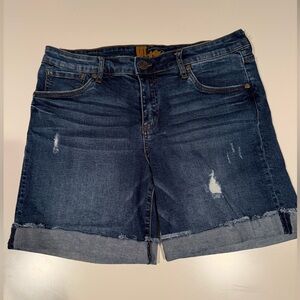Kut from the Kloth Dark Blue Jean Shorts